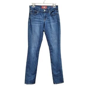Lucky Brand Womens 25X34 Sweet N' Straight Jeans Blue Denim Medium Wash Easy Fit